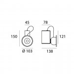 Stilnovo Minibox Lampada a parete