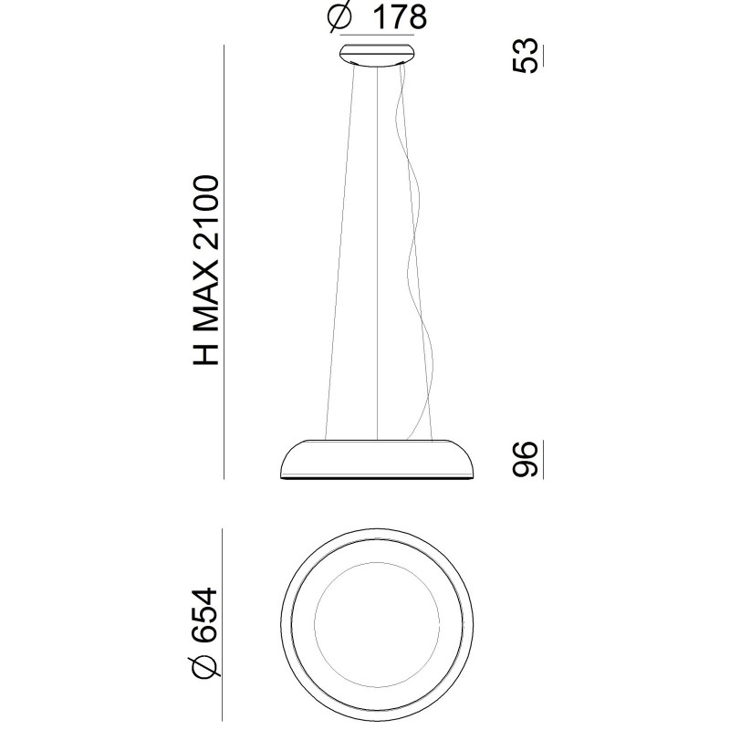 Stilnovo Reflexio Sospensione 65 cm