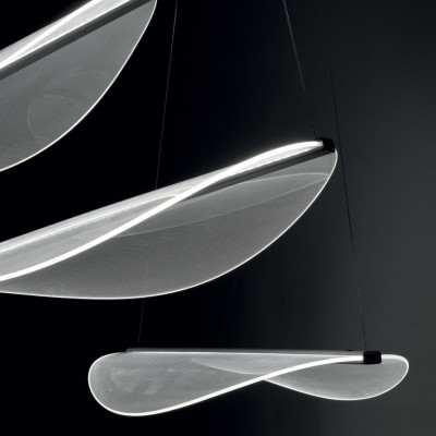 Stilnovo Diphy  Sospensione 76 cm LED Trasparente
