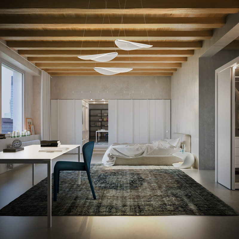 Stilnovo Diphy Sospensione 3 Luci LED trasparente