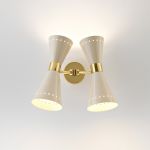 Stilnovo Megafono Lampada a parete 2 luci biemissione Stilnovo Megafono Lampada a parete 2 luci biemissione