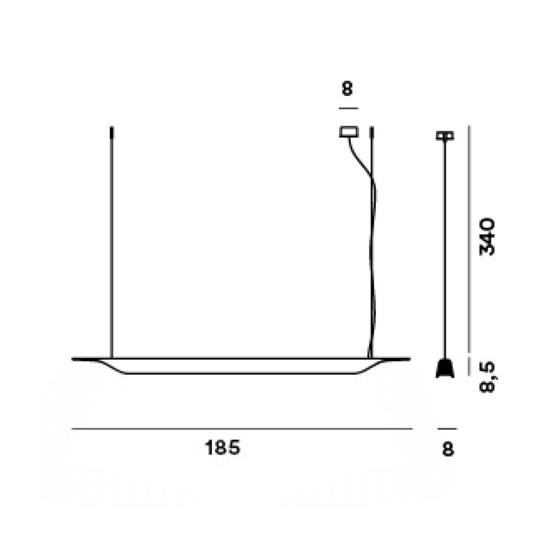 Foscarini Troag Media Sospensione
