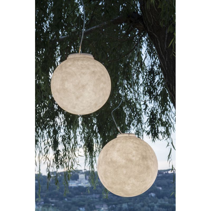 Luna 2 Out lampada Sospensione vetroresina 50 cm per esterni