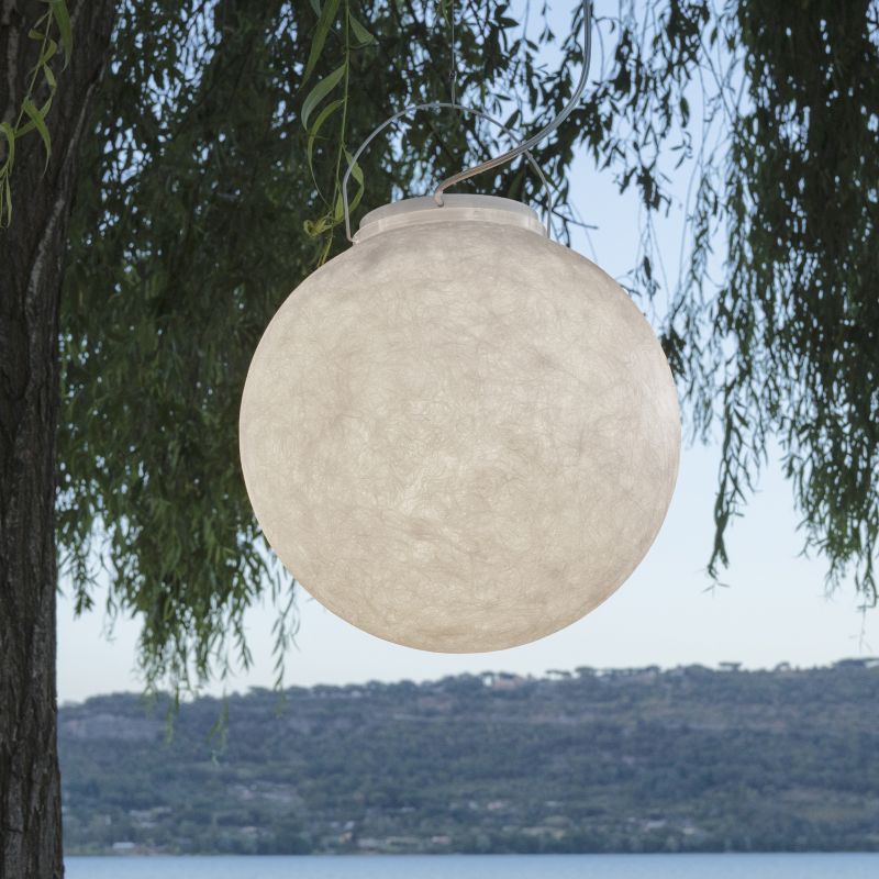 Luna 3 Out lampada Sospensione vetroresina 70 cm per esterni