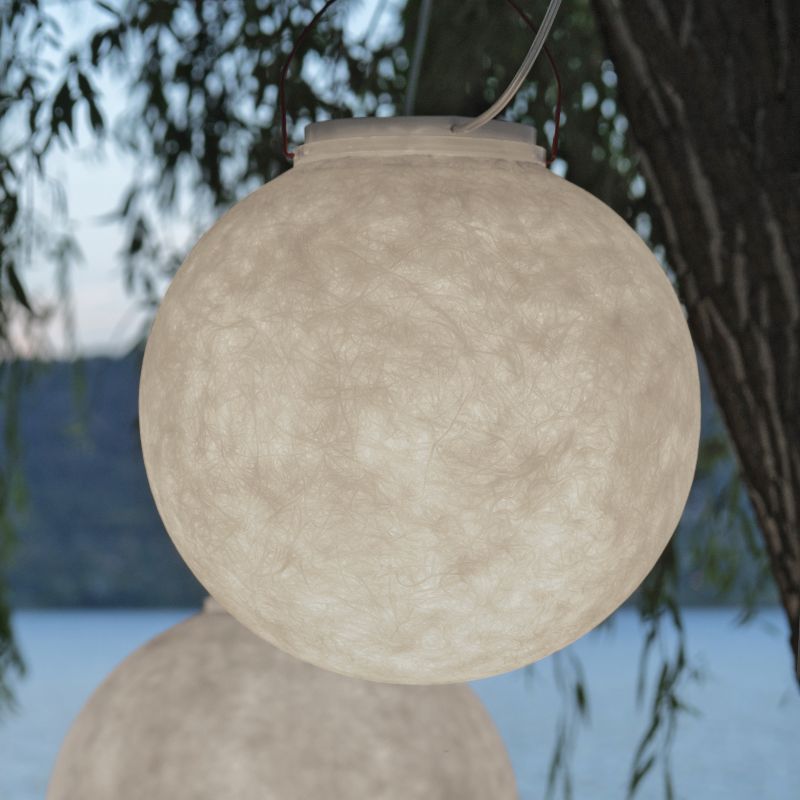 Luna 3 Out lampada Sospensione vetroresina 70 cm per esterni