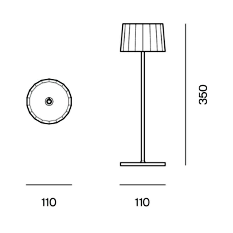 Logica Twiggy Less lampada tavolo portatile