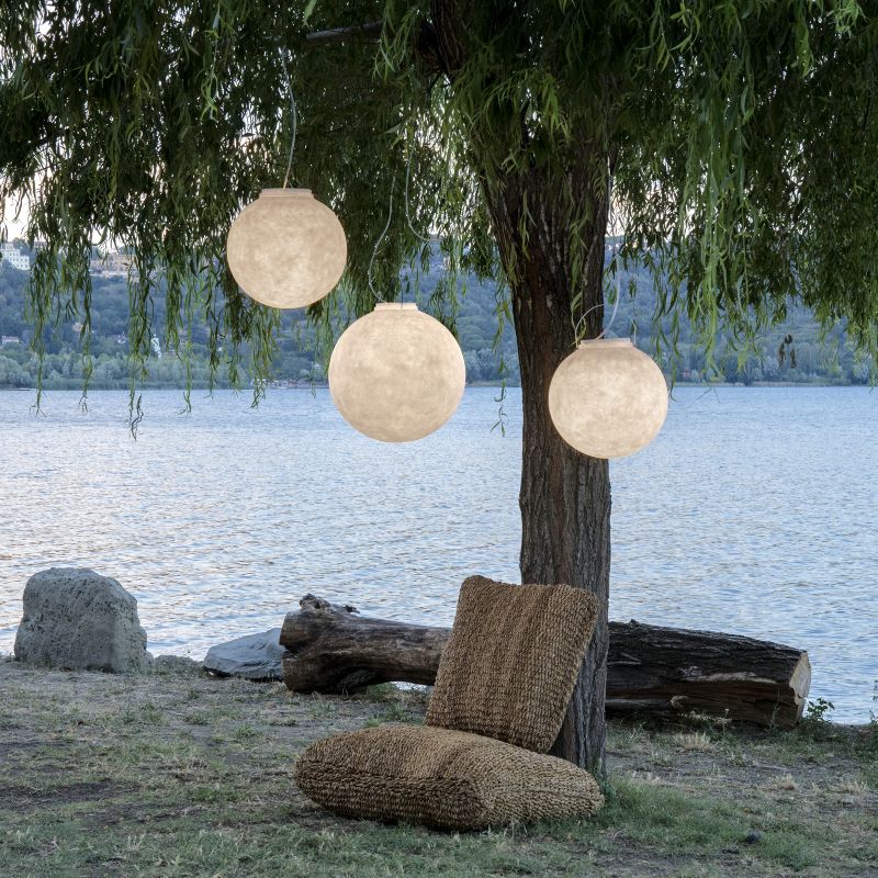Luna 1 Out lampada Sospensione vetroresina 35 cm per esterni