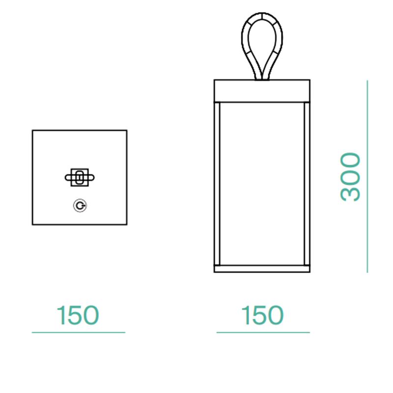 Logica DIOGENE lampada tavolo portatile per esterni