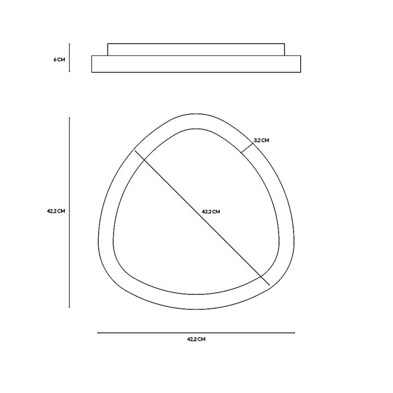 Vivida Lifering Applique Plafoniera 42 cm