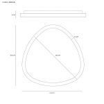 Vivida Lifering Applique Plafoniera 61 cm