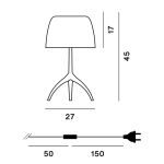 Foscarini Lumiere Lampada Tavolo Grande