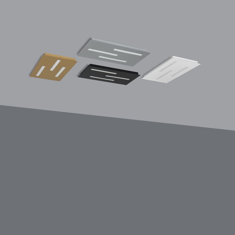 Biluce Tratto Plafoniera rettangolare media LED