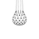 Luceplan Mesh Sospensione Diametro 80 cm