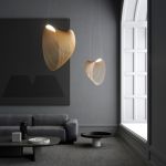 Luceplan ILLAN D 80 cm Sospensione LED in legno di Betulla