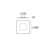 Linea Light Aruba_S 35 cm Applique Plafoniera Linea Light Aruba_S 35 cm Applique Plafoniera