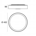 Linea Light Crew_2 40 cm Applique Plafoniera Linea Light Crew_2 40 cm Applique Plafoniera