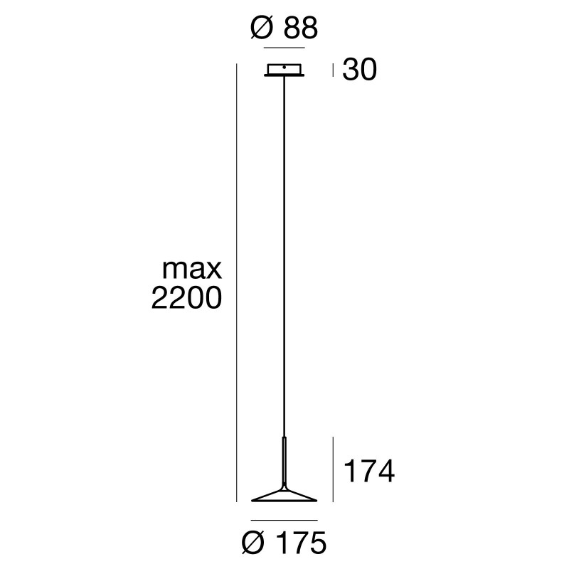 Linea Light Poe_P1 Lampada Sospensione