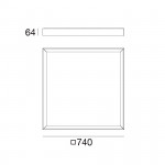 Linea Light Tara_Maxi Plafoniera