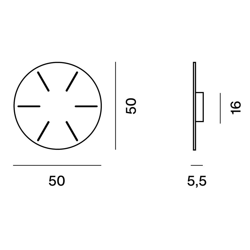Foscarini Rosone Multiplo Rotondo 50 cm per composizioni