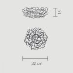 Slamp Clizia Mini Plafoniera 32 cm vari colori