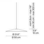 Luceplan Koinè Sospensione D 55 cm