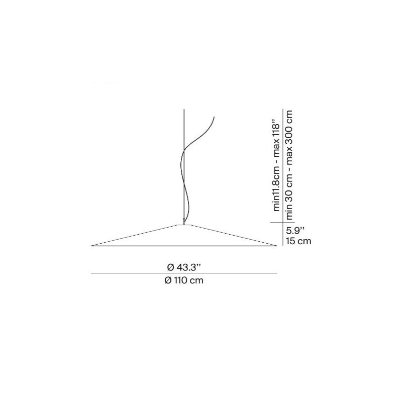 Luceplan Koinè Sospensione D 110 cm