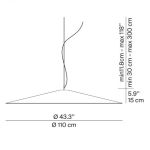 Luceplan Koinè Sospensione D 110 cm