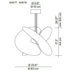 Luceplan Levante Sospensione D 62 cm Luceplan Levante Sospensione D 62 cm