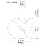 Luceplan Levante Sospensione D 102 cm