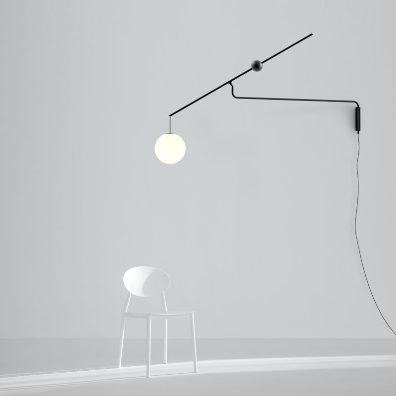 Luceplan Malamata lampada parete sbalzo orientabile