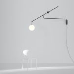 Luceplan Malamata lampada parete sbalzo orientabile