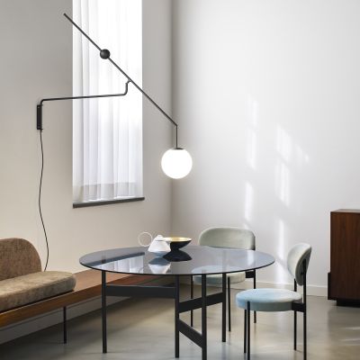 Luceplan Malamata lampada parete con braccio orientabile