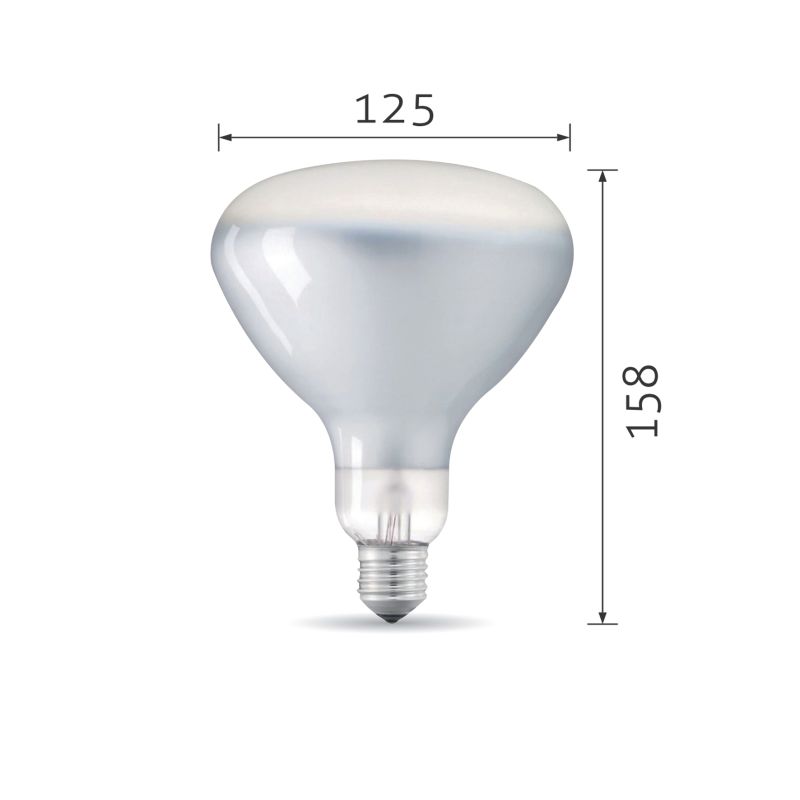 FLOS Lampadina LED E27 R125 11W Dimmerabile per Parentesi 