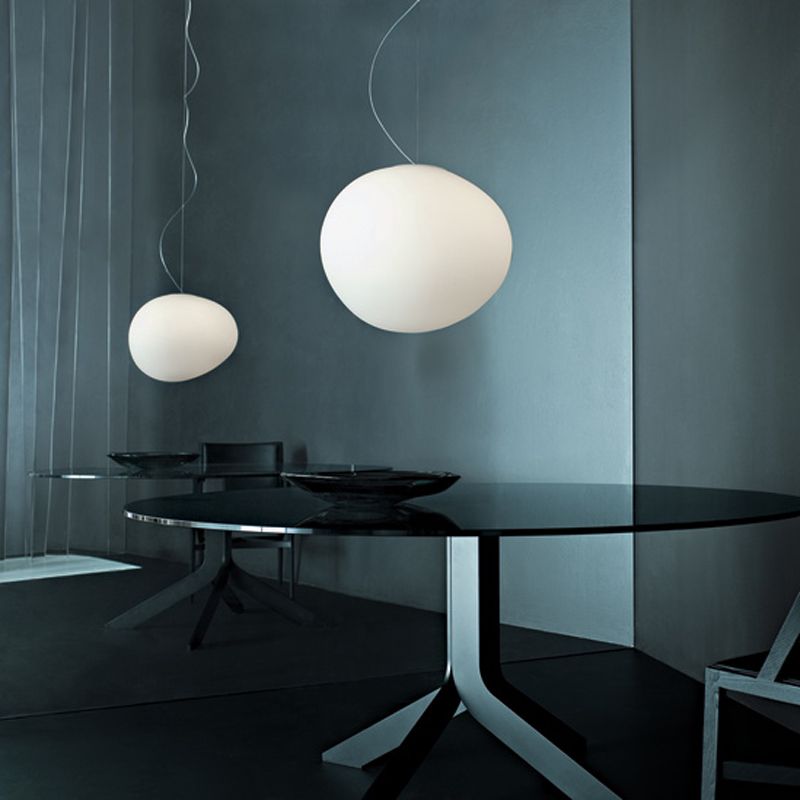 Foscarini Gregg Media Sospensione Bianco