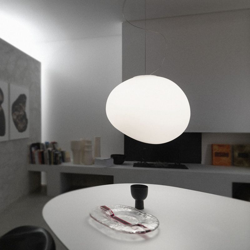 Foscarini Gregg Media Sospensione Bianco