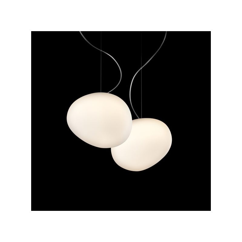 Foscarini Gregg Media Sospensione Bianco