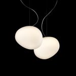 Foscarini Gregg Media Sospensione Bianco
