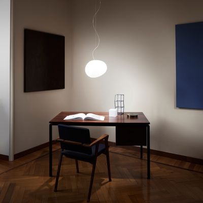 Foscarini Gregg Media Sospensione Bianco