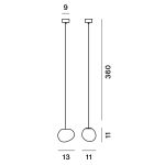 Foscarini Gregg Piccola Sospensione Bianco