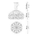 SLAMP Quantica Sospensione 75