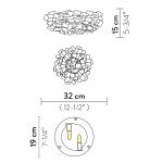 Slamp CLIZIA Mama Non Mama MINI Plafoniera Applique 32 cm