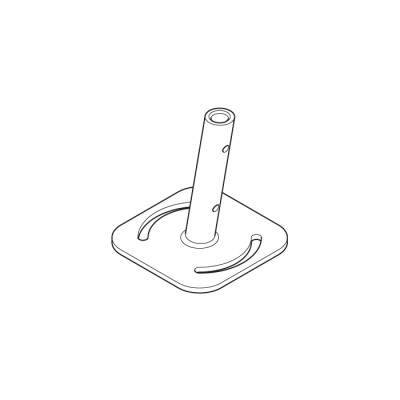 Linfa - accessorio base acciaio