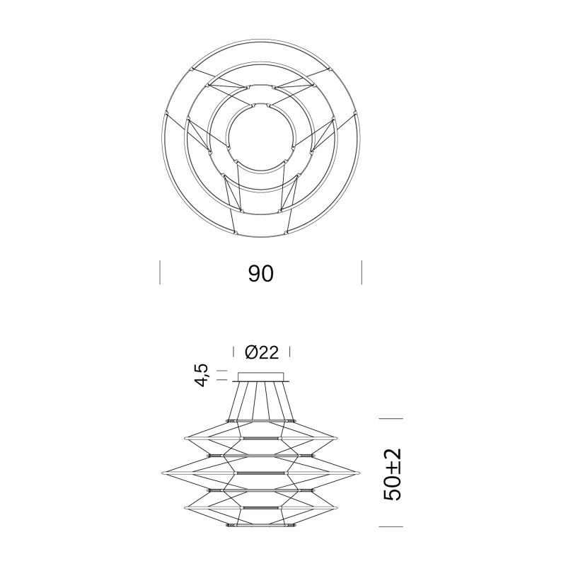 Nemo Drop 7 Sospensione 90 cm