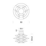 Nemo Drop 7 Sospensione 90 cm