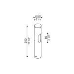 Ago Bollard H300 Lampioncino 30 cm Biemissione