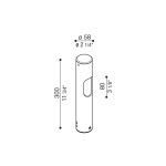 Ago Bollard H300 Lampioncino 30 cm Monoemissione Ago Bollard H300 Lampioncino 30 cm Monoemissione