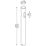 Ago Bollard H600 Lampioncino 60 cm Biemissione Ago Bollard H600 Lampioncino 60 cm Biemissione