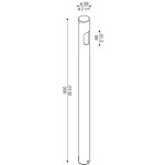 Ago Bollard H600 Lampioncino 90 cm Monoemissione