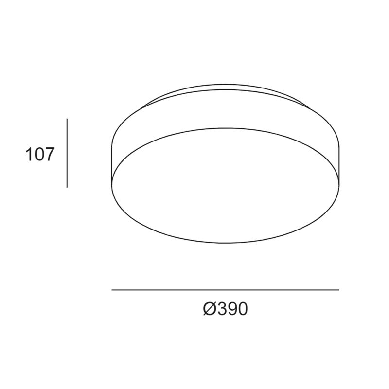 LEDS C4 Spark plafoniera LED Vetro 39 cm
