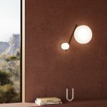 LEDS C4 Spark Double plafoniera LED Vetro 14-39 cm